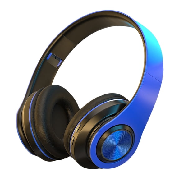 Bluetooth 5.1 Wireless Headphones Over Ear Foldable Headset, HiFi Subwoofer Bass Sound, Wired Wireless TF Card 3 Modes, Long Battery Life, Adjustable for Phone PC Sports Gaming Music