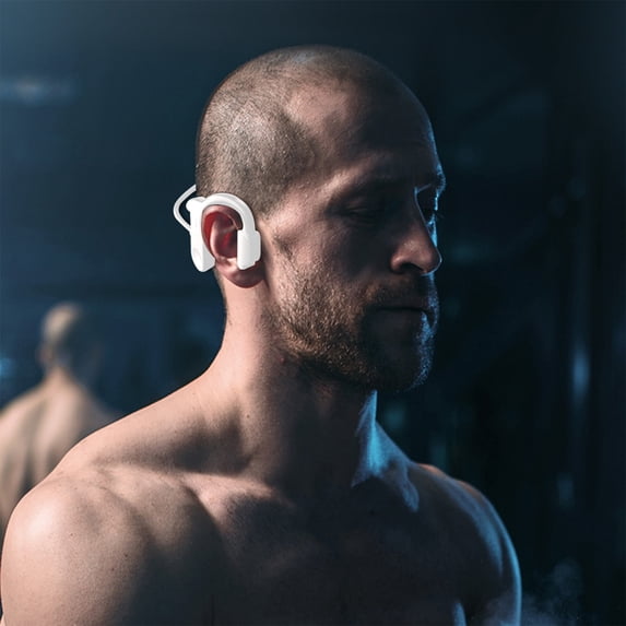Bluetooth 5.2 Bone Conduction Open Ear Wireless Headphones, IPX5 Waterproof Lightweight Design, 10H Long Playtime Built-in Mic Headset for Running Cycling Hiking Work