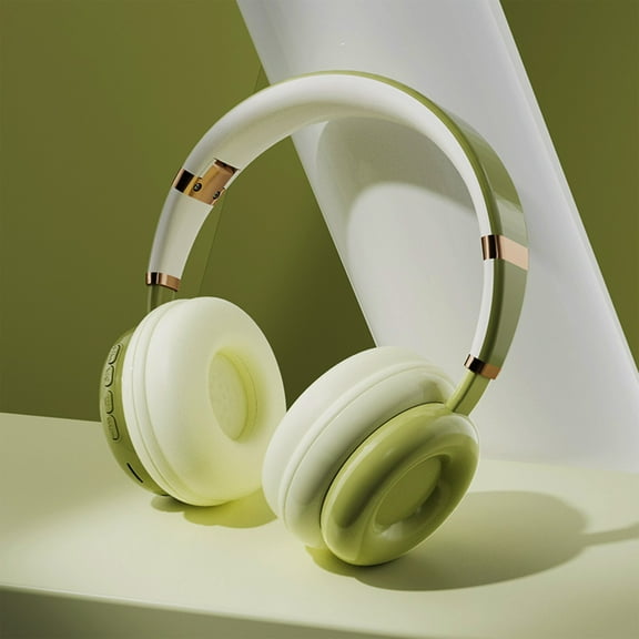 Bluetooth 5.2 Over-The-Ear Wireless Bluetooth Headphones, Non-Destructive Sound Quality Macaron Color Foldable Plug-in Card For Calls, Audio Cable For Children Adult Gifts