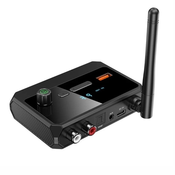 Bluetooth 5.3 Audio Receiver Adapter for Home Stereo RCA AUX Optical USB Music Player with LCD Display Wireless Audio Receiver for Speakers AV Receivers Car Stereo Home Theater
