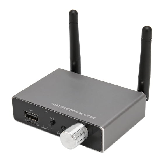 Bluetooth 5.3 Audio Receiver Transmitter, Coaxial/Toslink Digital to Analog Converter with Remote Control, Wireless Music Adapter for TV, Speaker, PC, Projector (3.5mm/Optical/Coaxial/USB)