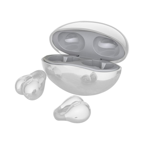 Bluetooth 5.3 Clip-On Wireless Earphones,Dual Host Bluetooth Earphones,Directional Sound Earphones,Panoramic Stereo Earphones,Noise Reduction Earphones,Non In-Ear Comfort Sports Wireless Earphones