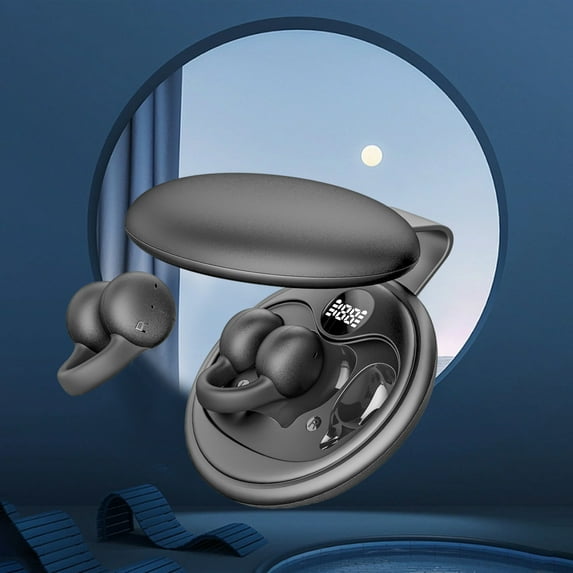 Bluetooth 5.3 Ear Clip Skeleton Conduction Open Ear Headphones, IPX6 ...