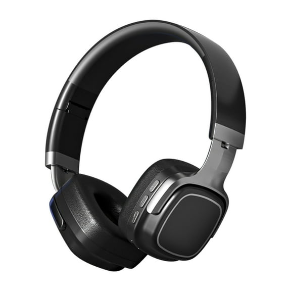 Bluetooth 5.3 Over Ear Headphones, Foldable Wireless Headset, Wired Stereo Earphones, Soft Protein Earmuffs Lightweight Headphones, Long Playtime for Cell Phone PC Tablet TV