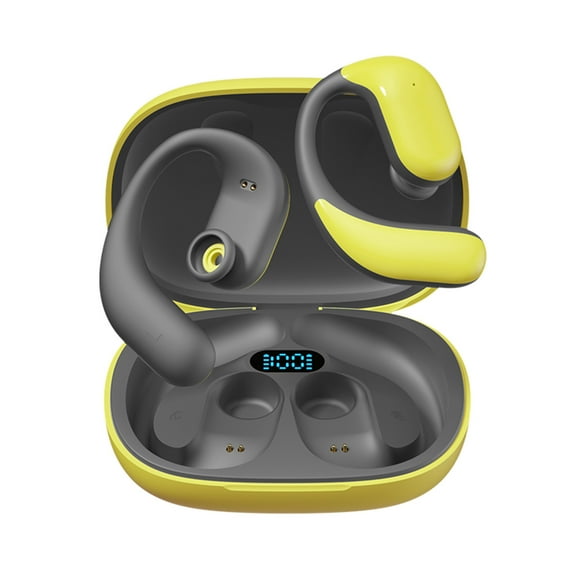 Bluetooth 5.3 Ear Mounted Bone Conduction Earbuds,Open Ear No Sound Leakage,3D Stereo Sound,Intelligent Noise Reduction,Comfortable Wear,Privacy Sound Protection,Auto Pairing for Advanced Sports