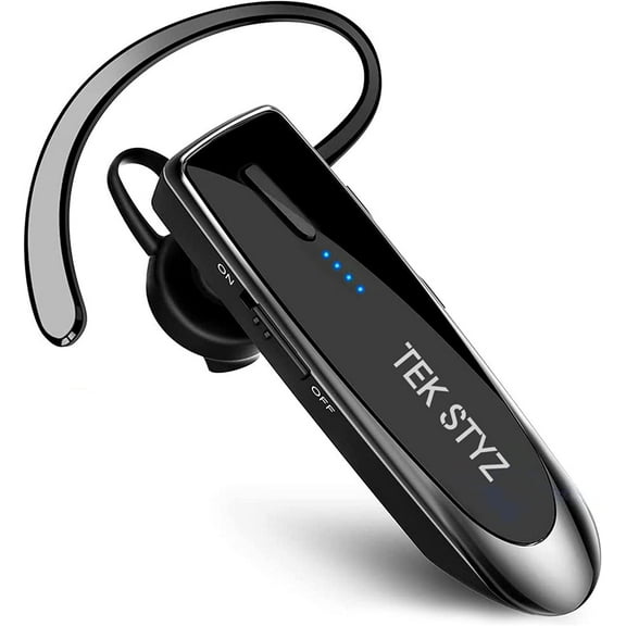 Bluetooth 5.3 Headset Compatible with Dell New 13-Inch 2-in-2 White Edition Wireless Earpiece, IPX5 Waterproof, Dual Microphones, Noise Reduction, 60 Days Standby + 22Hrs HD Talk Time!