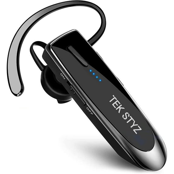 Bluetooth 5.3 Headset Compatible with Dell XPS 17 - L702X Wireless Earpiece, IPX5 Waterproof, Dual Microphones, Noise Reduction, 60 Days Standby + 22Hrs HD Talk Time!