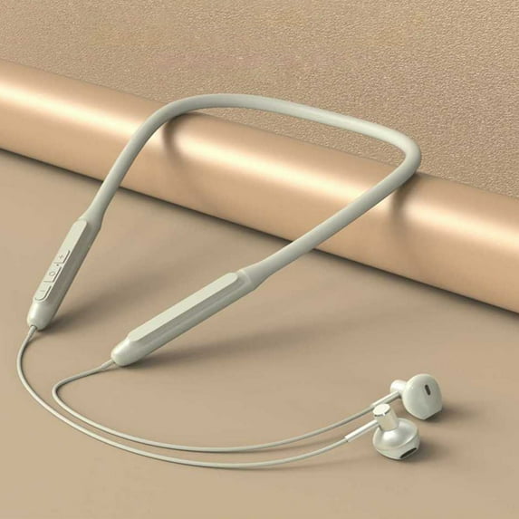 Bluetooth 5.3 Neckband Wireless Earphones with Noise Cancelling Mic and HiFi Stereo Sound, Long Battery Life Sports Headphones with Comfortable Fit for Running Gym Music Calls