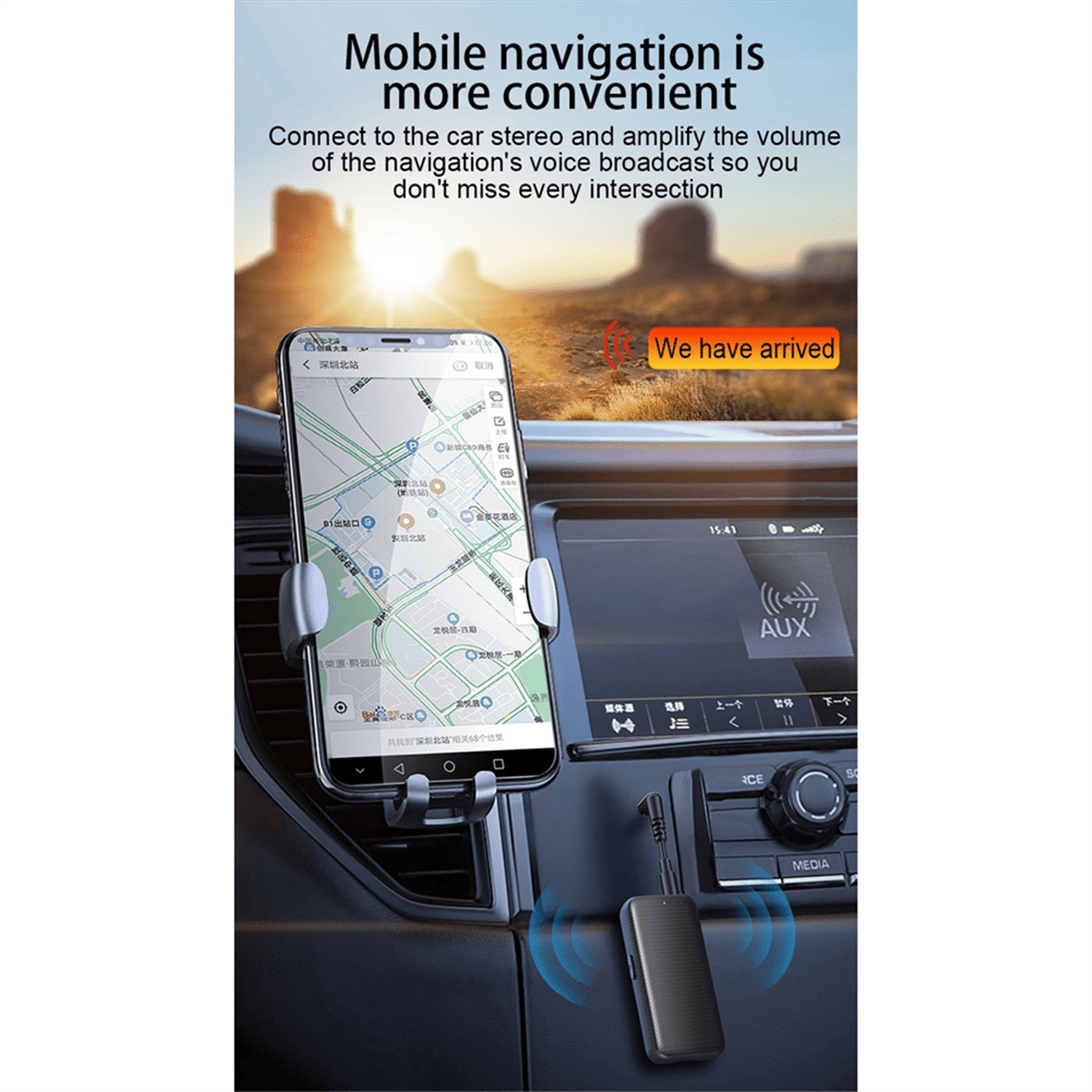 Bluetooth 5.3 Receiver 3.5mm AUX Jack Bluetooth Car Adapter for Wired