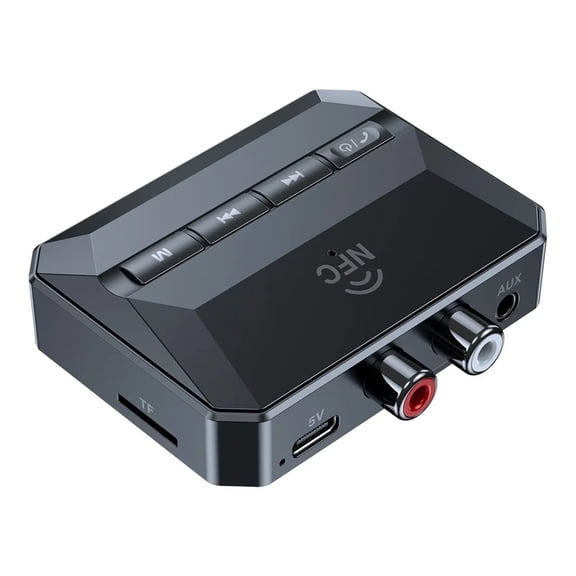 Bluetooth 5.3 Receiver HIFI Stereo NFC Wireless Adapter Support U-Disk/TF Card Play For Car Kit Speaker Amplifier