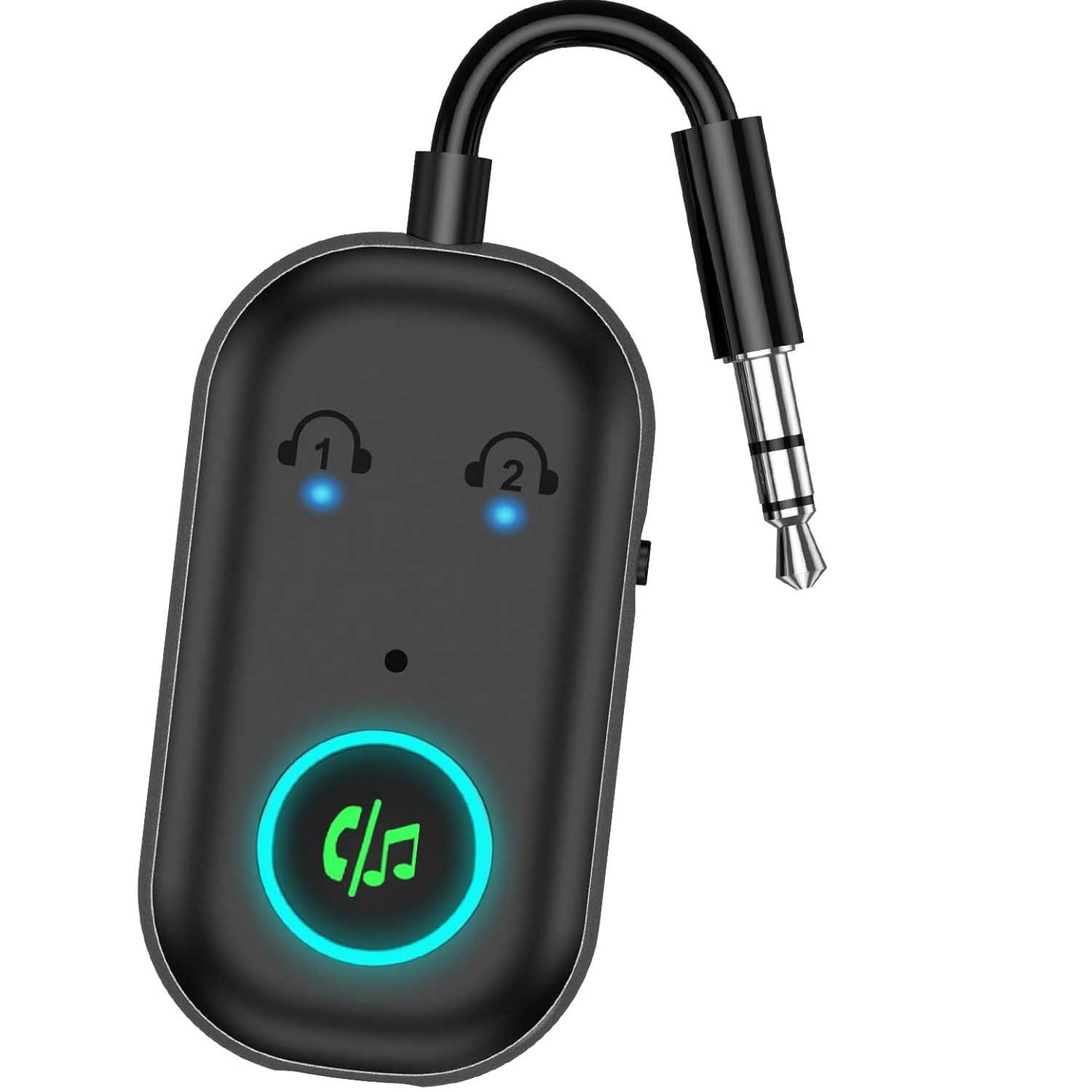 Plug Play Connector Bluetooth 5.3 Transmitter Receiver, 2-in-1 Airplane Bluetooth Adapter ...