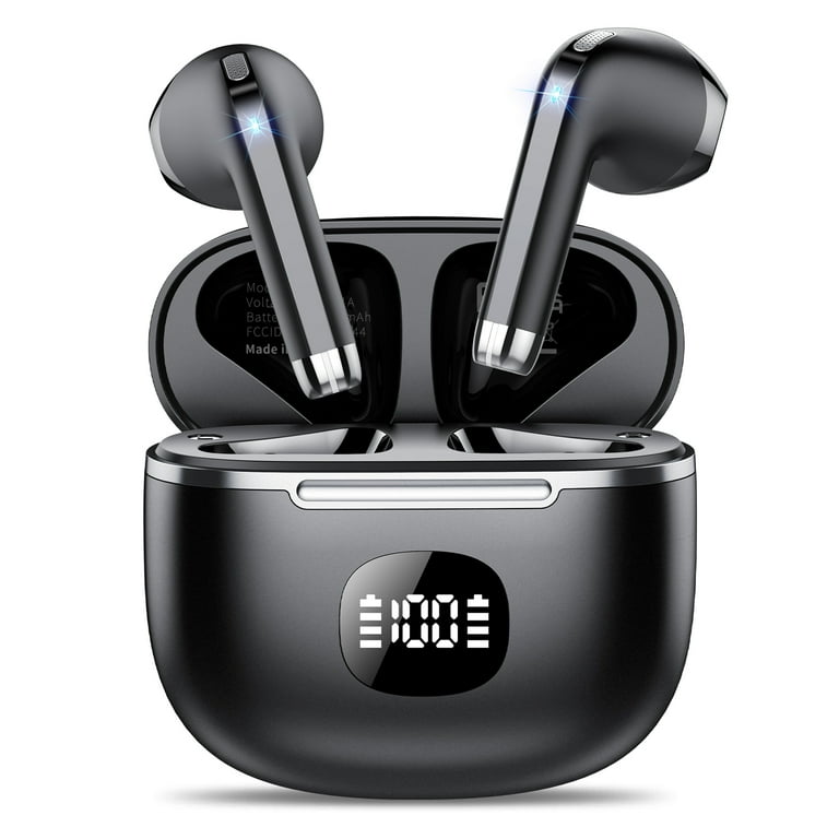 Wireless Earbuds Bluetooth Headphone 60H Deep Bass Loud Sound with 4 Mic Clear Call Ear Buds Noise Cancelling IP7 in Ear Headphones with Wireless