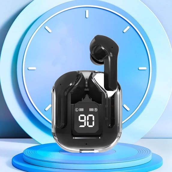 Bluetooth 5.3 Wireless Earbuds with LED Battery Display, Bass Stereo ...