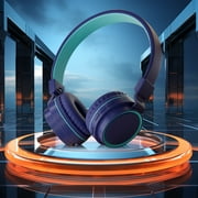 Bluetooth 5.3 Wireless Headphones | Over-Ear Noise Cancelling | 16H Battery | 40mm HD Drivers | 360  Spatial Sound | Fast Charging | Mic | Multiple Modes | Type-C | 19x18cm | Pink/Blue/Purple