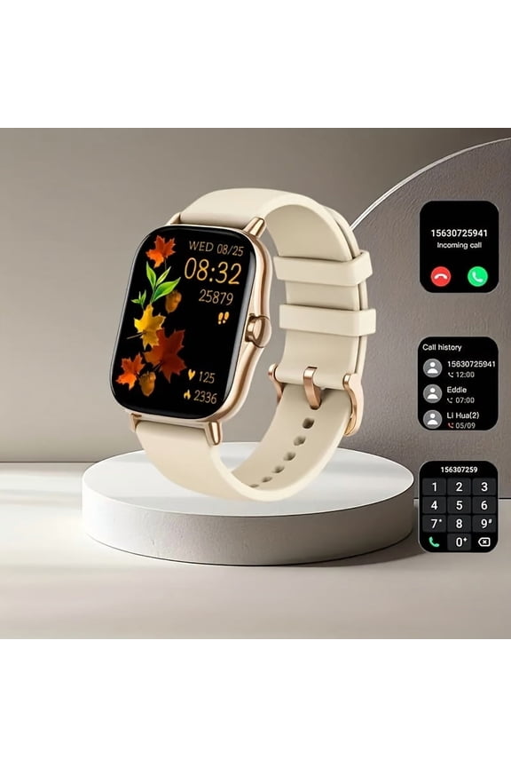 Bluetooth 5.3 smartwatch with OLED display and multiple practical functions. Cross-system compatible, perfect for sports and gifting.