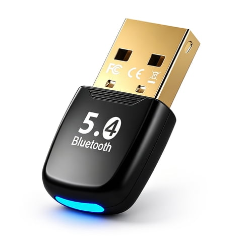 Atzeste USB Bluetooth 5.4 Adapter for PC, Bluetooth Dongle Receiver, Plug and Play, Nano Design, EDR & BLE, Supports Windows 11/10/8.1 for Desktop, Laptop, Keyboard, Mouse, etc