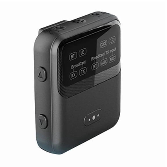 Bluetooth 5.4 Audio Receiver Transmitter -LL/HD/AD LC3 Auracast LE Audio Adapter Wireless Stereo Music with Mic