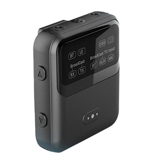 Bluetooth 5.4 Audio Receiver Transmitter -LL/HD/AD LC3 Auracast LE Audio Adapter Wireless Stereo Music with Mic