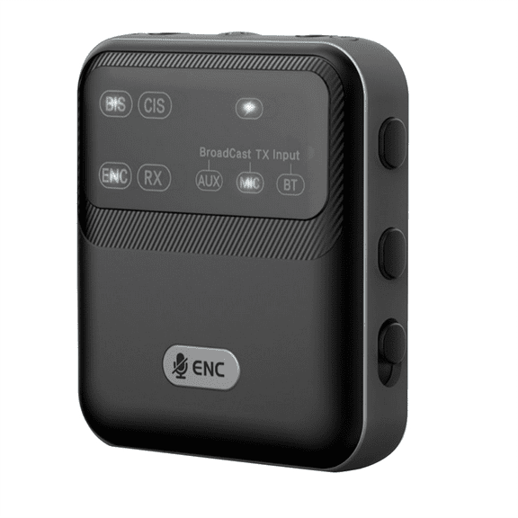 Bluetooth 5.4 Audio Transceiver Broadcast 1TX to 100+ RX Devices Wireless LE Adapter AAC ywm58