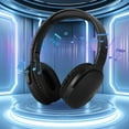 thumbnail image 1 of Bluetooth 5.4 Over Ear Headphones, 8H Playtime,HF Sound Quality,Comfortable Wear, 360° Stereo Surround Sound, Folding Design for Mobile Phones, Computers, TVs, Games, Outdoors, Offices(Black), 1 of 6