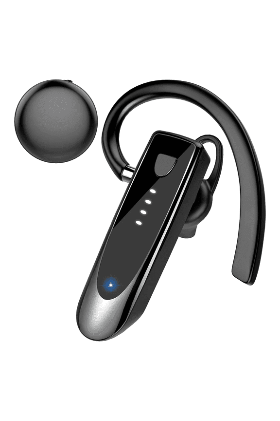 Bluetooth Headset V5.4, Single-Ear Wireless Earpiece with ENC Noise Canceling Mic, 20Hrs Call Time Handsfree Wireless Earbuds, 180 Hrs Standby Time Headphones for iOS Android /Office/Drivin