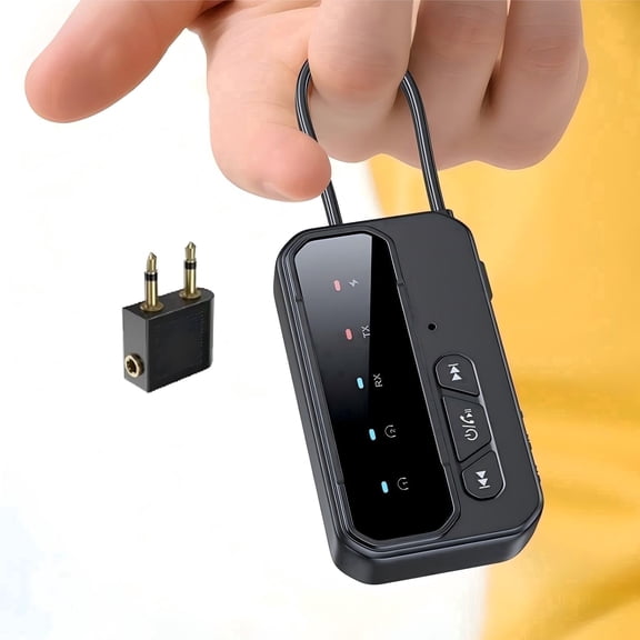Bluetooth 5.4 Transceiver Pro - Low Latency Dual Audio Adapter for TV/Stereo/Headphones, Works for Airplane/Car/Home (2 Devices Simultaneous)