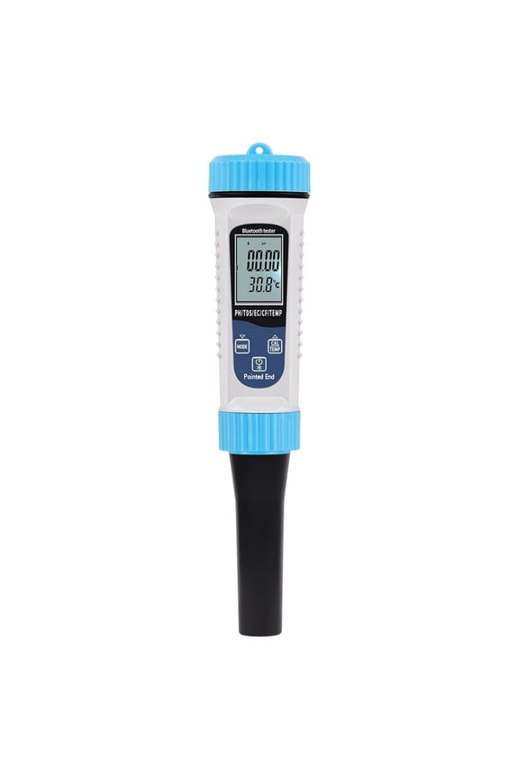 Bluetooth 5 In 1 PH Temperature TDS EC CF Meter Digital PH Tester Automatic Calibration Function Water Quality Detector ,Multifunctional