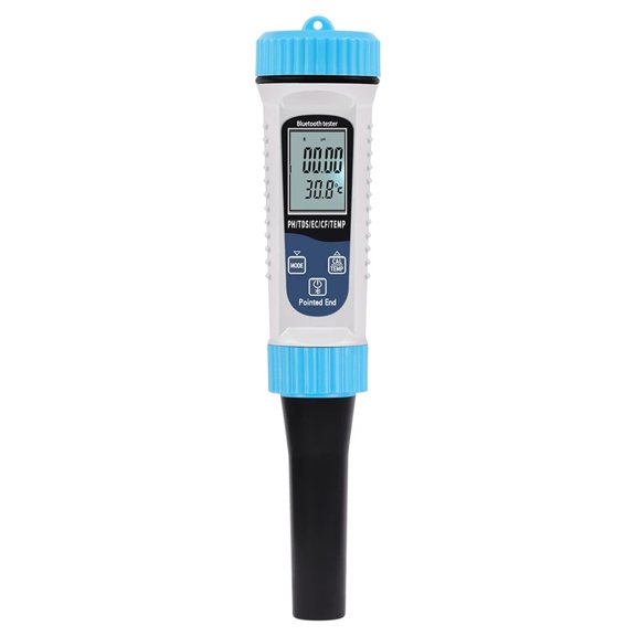 Bluetooth 5 In 1 PH Temperature TDS EC CF Meter Digital PH Tester Automatic Calibration Function Water Quality Detector
