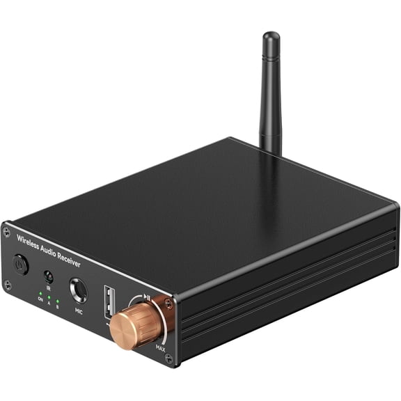 Bluetooth 6.0 Receiver, Bluetooth Audio Adapter with 3.5mm AUX RCA Cable, Wireless Audio Receive Old Stereo/Home Speakers/Wired Headphones/Home Audio Music Streaming Stereo System