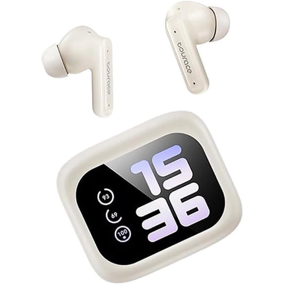Bluetooth AI Translation Earbuds, Real-Time Translation, Noise Cancelling, Translate 140 Languages, LCD Touch Screen, No Subscription Life Time Free2025新款跨境智能ai翻译蓝牙耳机入耳式骨传导运动蓝牙无线小耳机