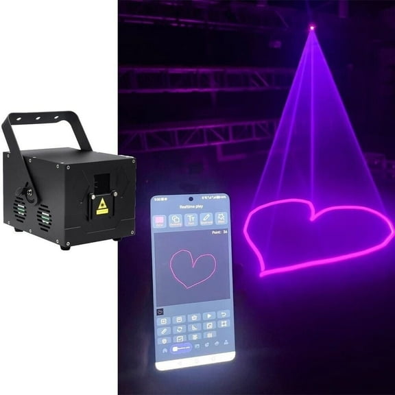 Bluetooth APP Remote Control 6W Animation Laser Light Laser Gobo Disco Wedding Light for Small Room