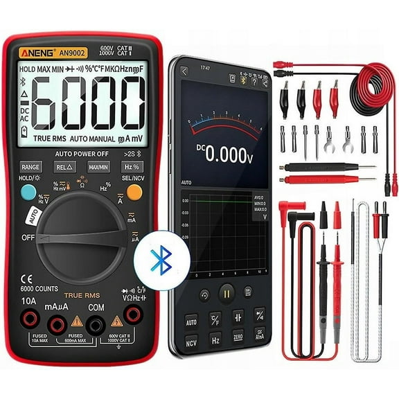 Bluetooth APP intelligent anti-burn multimeter anti-burn remote data monitoring online resistance power