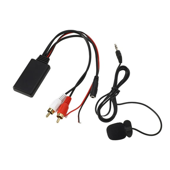 Bluetooth AUX Module 2 RCA Cable Adapter with HandsFree Microphone for Alpine Pioneer