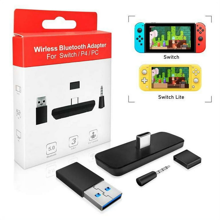 Bluetooth Adapter for Nintendo Switch WeGuard Audio Transmitter Compatible with Switch Lite PS4 PS5 PC