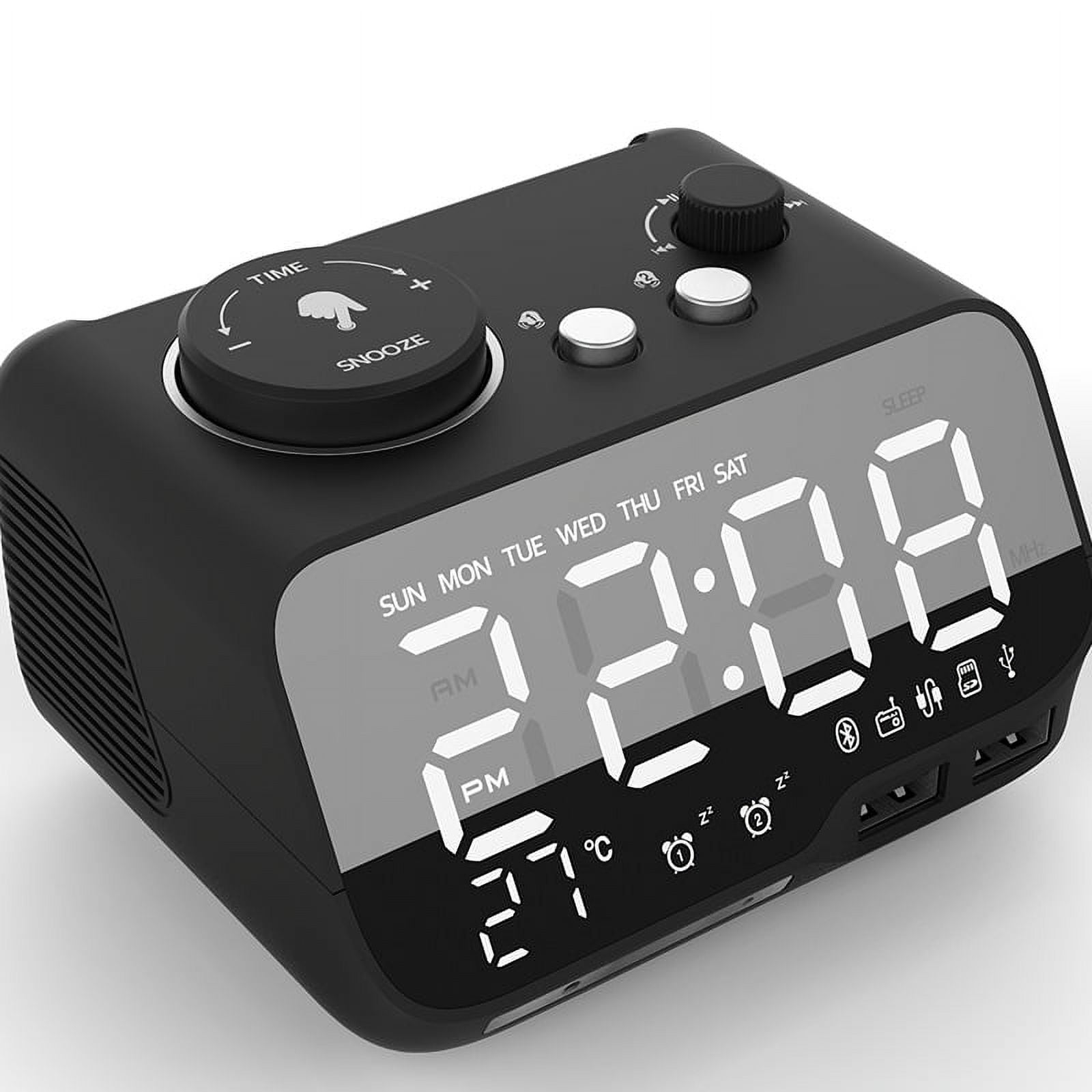Bluetooth Alarm Clock Speaker Multifunctional Desktop Bedside Alarm