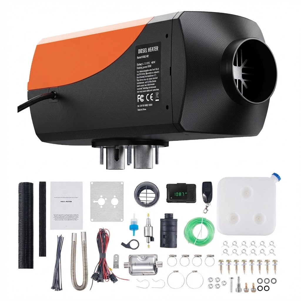 Bluetooth App Control Diesel Air Heater, 12V 8KW Diesel Heater with ...