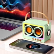 Bluetooth Audio, 360 Degree Stereo Sound Effect Long Battery Life Cool RGB Lighting Support Series Mirror Transparent Screen 5.3 Bluetooth Sound System
