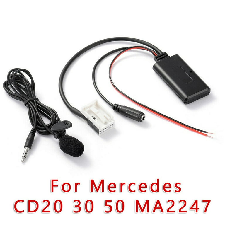 Car Bluetooth 5.0 Module AUX Microphone Cable Adapter Radio Stereo For Benz  W169 W245 W203 W209