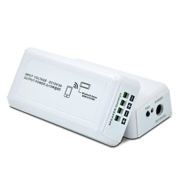 Bluetooth Audio Amplifier Home Power 15W X2 Mini Amplifier for Bathroom Sound System Wall Ceiling Music Speakers US Plug