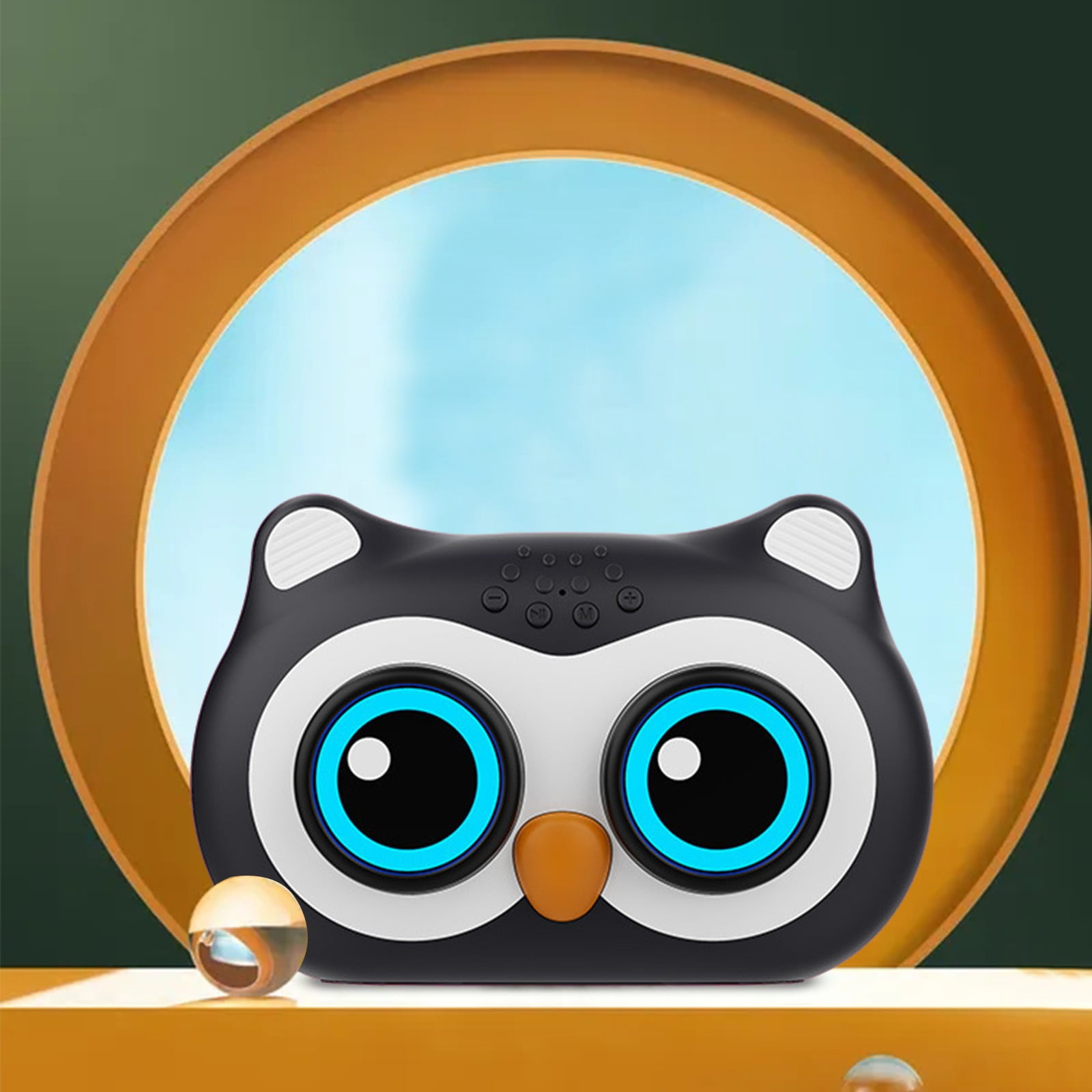 Bluetooth Audio, Bluetooth 5.0 New Cartoons Owl Bluetooth Speaker Cute Mini Desktop Computer Bluetooth Sound Gift