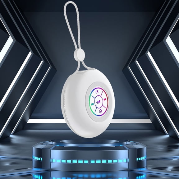 Bluetooth Audio Cloth Speaker Plug In Mini Stereo Outdoor Bluetooth Speaker Stylish External Light Long Battery Life Device Interconnection White Free Size