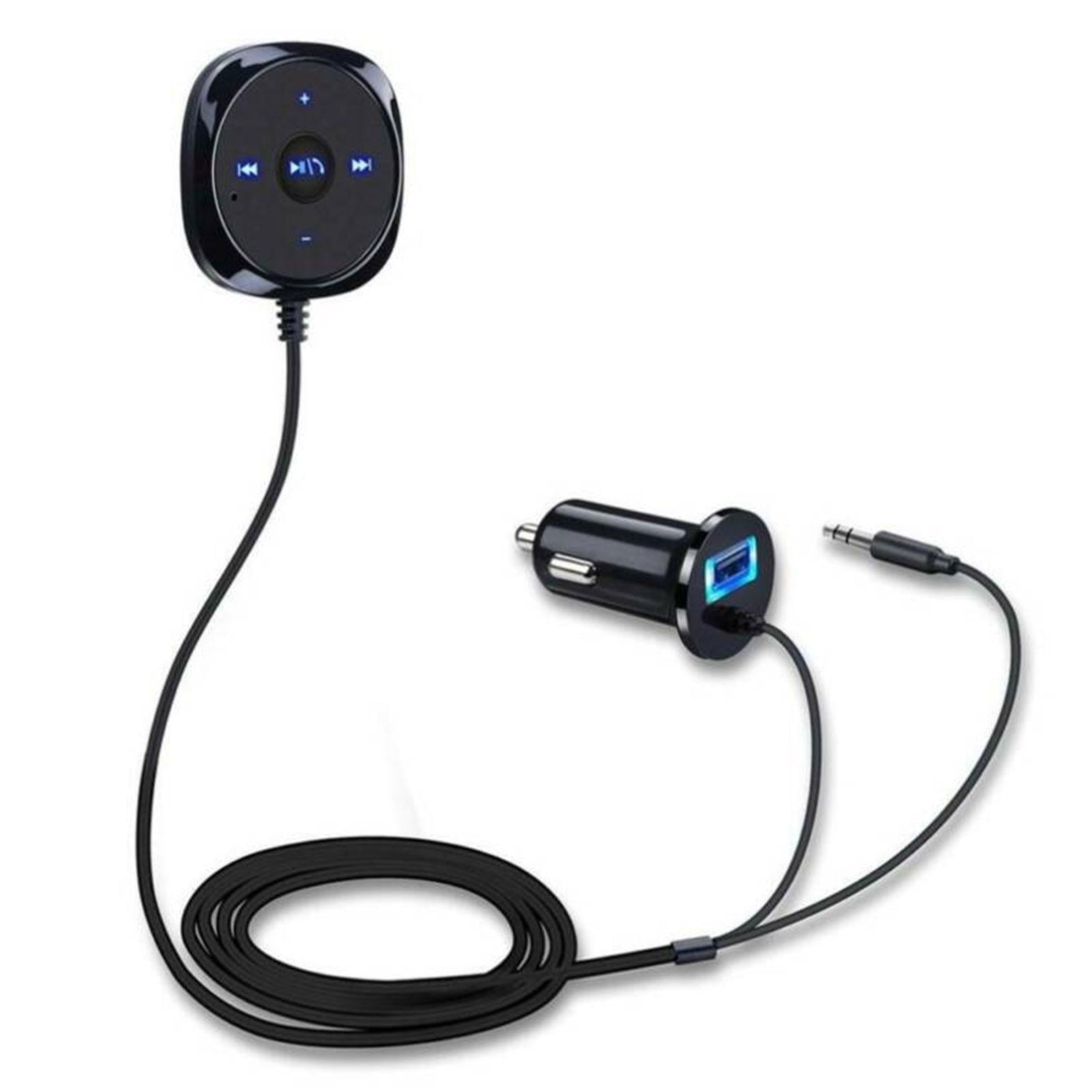 Bluetooth Audio Receiver Car MP3 Players AUX Adapter USB Charger V9R7 