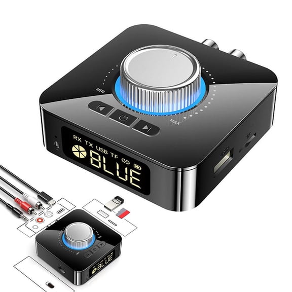 Bluetooth Audio Receiver Transmitter For Old Stereo,Amplifier,Computer,Laptop, A with Bluetooth Seniors Etc.Suitable For The
