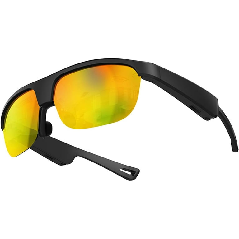Bluetooth Audio Sunglasses Smart Glasses with Play Music and Make Phone Calls for Cycling Camp Travel Sunbathing