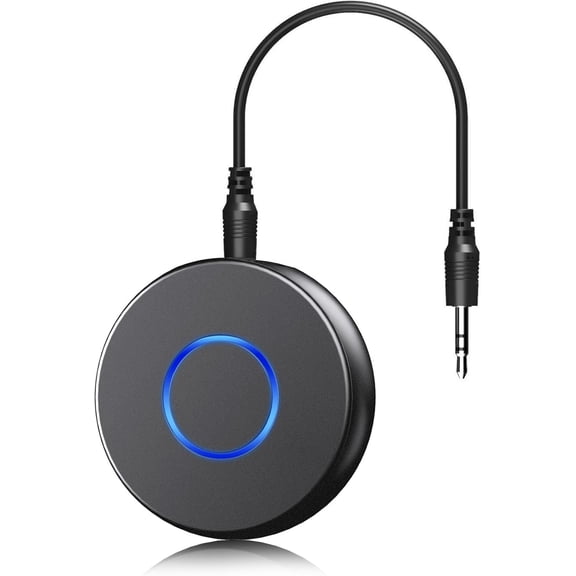 Bluetooth Aux Adapter for Car, Wireless Audio Receiver, Portable Hands-Free Kit with RCA AUX 3.5mm for Home/Car Stereo Music Streaming Sound System