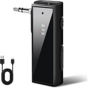 Bluetooth Auxiliary Adapter, RCA Bluetooth Adapter, 5.1 Transmitter and Receiver 2-in-1 Wireless 3.5mm Car TV Home Stereo System Headphones, Low Latency & HD Music Audio