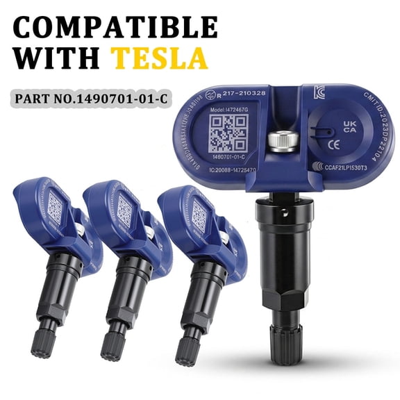 Bluetooth BLE TPMS Sensor 4-Pack For Tesla Model Y (2021 2022 2023 2024 2025 2026), OE Part 1490701-01-C