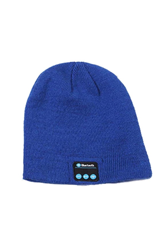 Bluetooth Beanie Hat Headphones Wireless Headset Winter Music Speaker Hat Knit Running Cap with Stereo Speakers & Mic Unique Christmas Tech Gifts for Women Mom Her Men Teens Boys Girls (Blue)