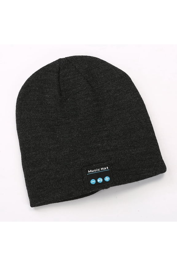 Bluetooth Beanie Hat with Light, Headlamp Cap with Headphones and Built-in Speaker Mic, Gifts for Men Women Teen22*22cmHat circumference is about 44cm