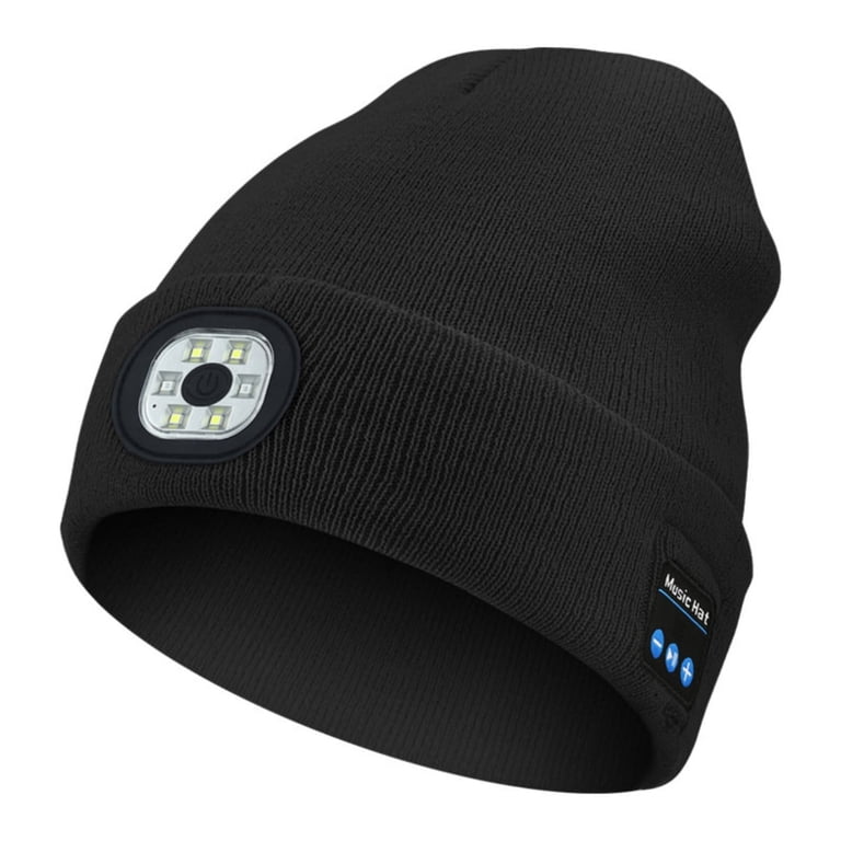 Bluetooth Beanie Hat with Light, Unisex USB Rechargeable 6  display picture 2